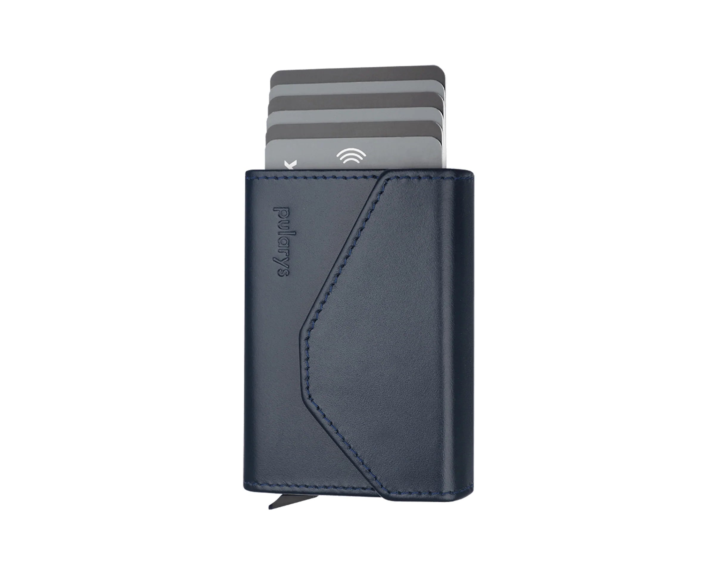 Retro 51 Pularys Leather RFID Raven Wallet - Navy Blue