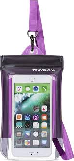 Travelon Waterproof Smart Phone Pouch - Purple