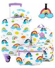 Travelers Club Kids 5 Piece Travel Luggage Set  - Rainbows