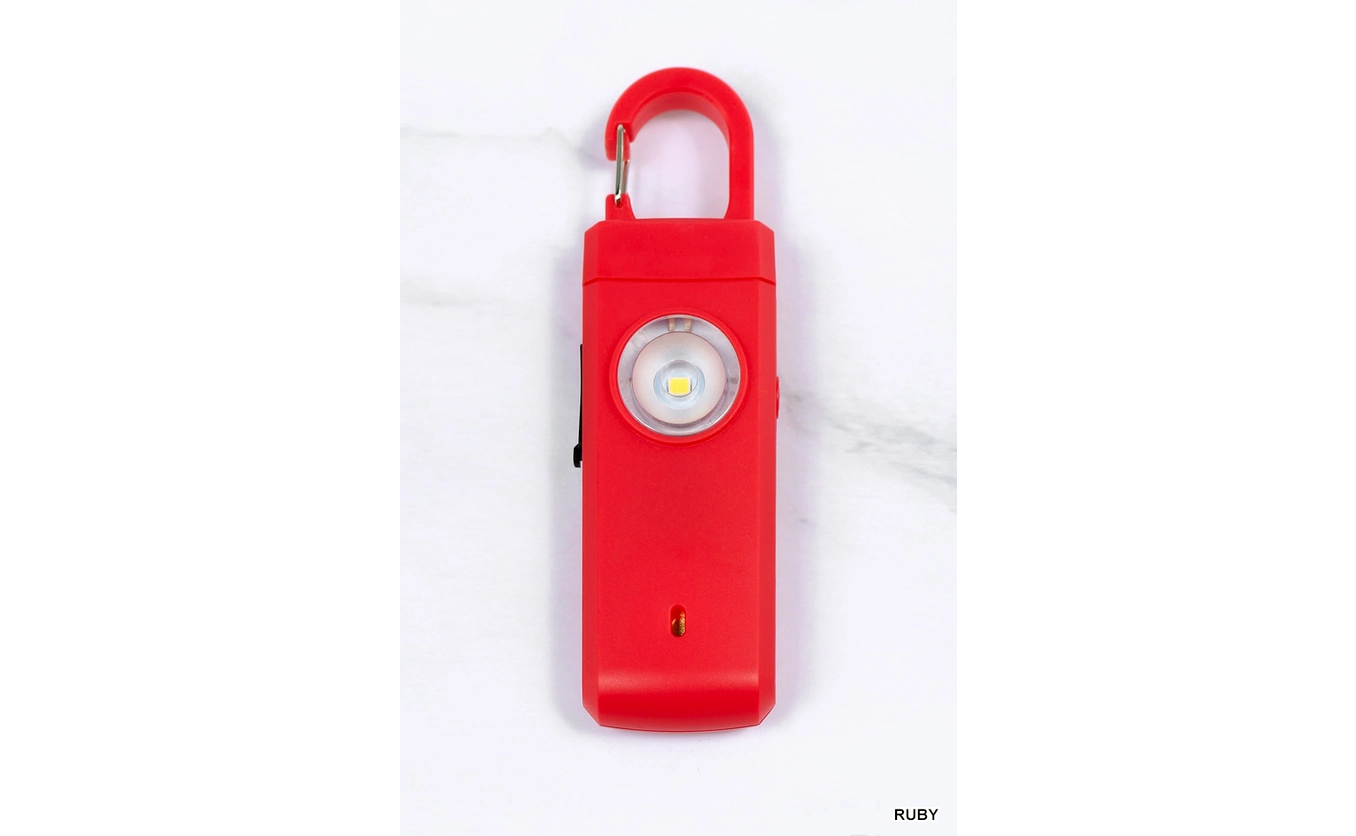 42 Pops Personal Safety Alarm - Ruby, Front View