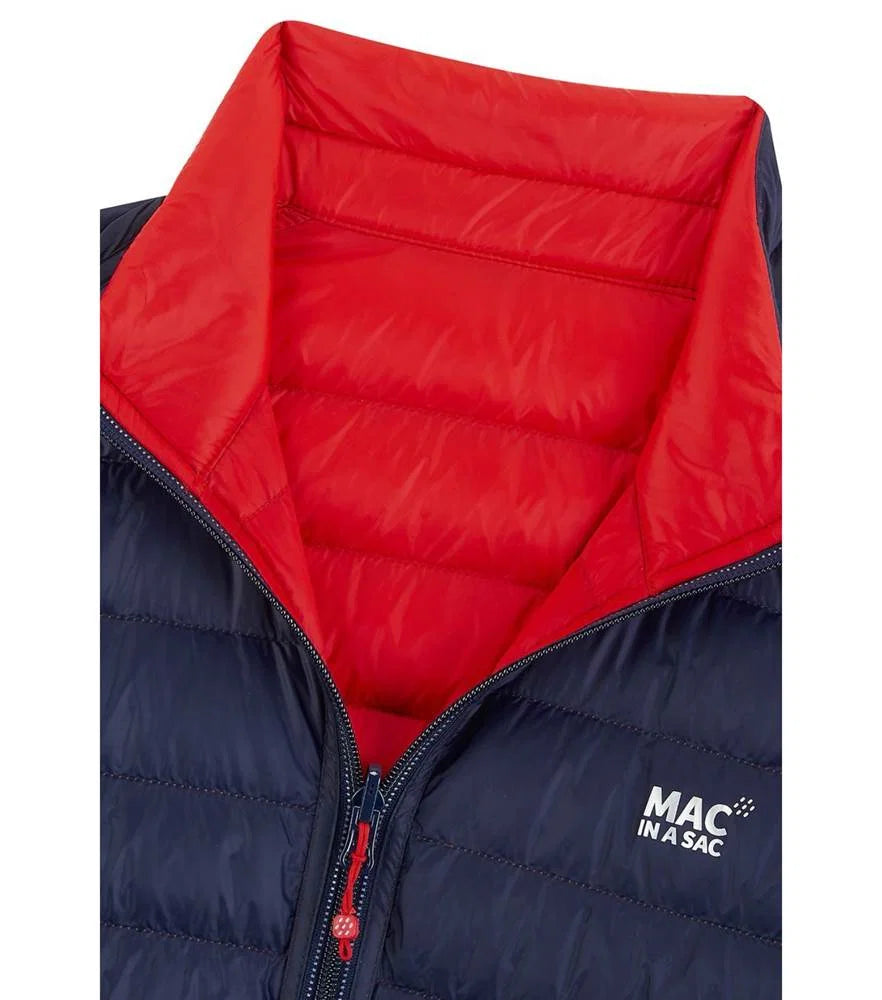 Mac In a Sac Polar Packable Reversible Men's Down Jacket M - Navy/Red