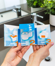 The Restroom Kit: Disposable Toilet Cover & Travel Restroom Hygiene Kit - Blue