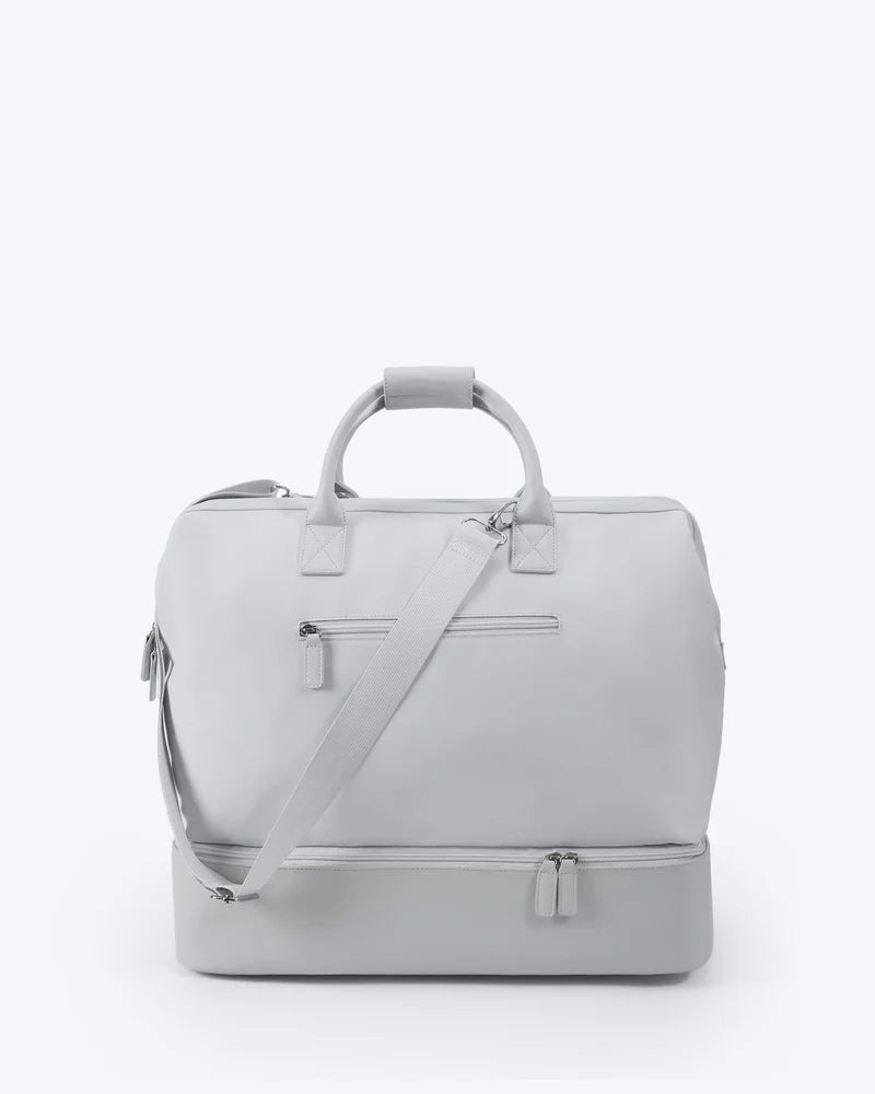 NOBL Travel Drop Bottom Cabin Weekender Bag - Silver