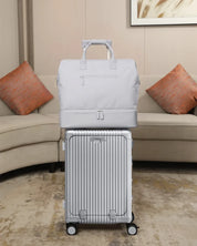 NOBL Travel Drop Bottom Cabin Weekender Bag - Silver