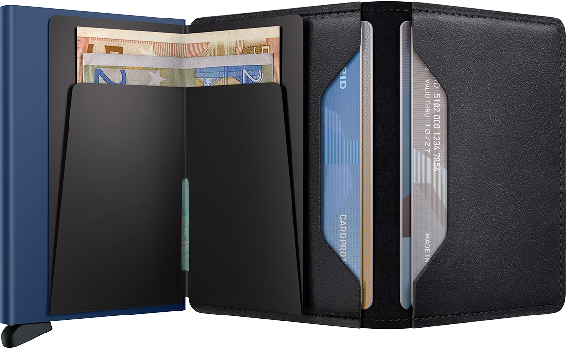 Secrid Original Slim Wallet - Black- Navy