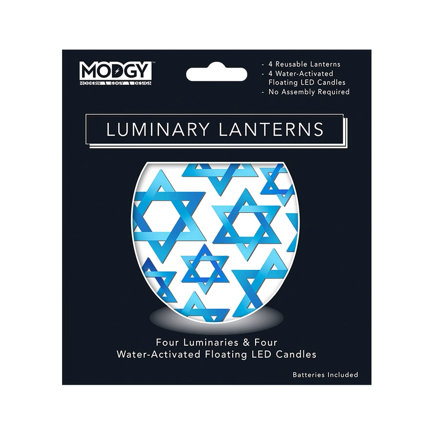 Modgy Luminary Lantern -   Star Of David Mazel