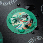 The Geoproject Fifty States Insulated Sticker Bottle - Coal