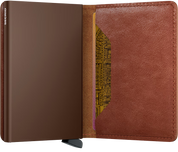 Secrid Original Slim Wallet  Vintage - Cognac Brown