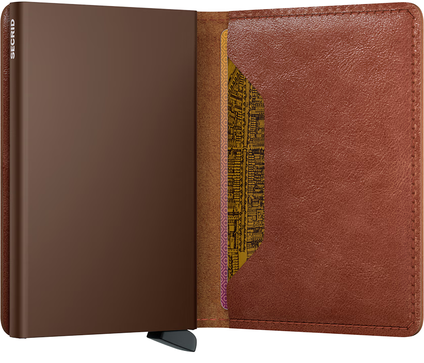 Secrid Original Slim Wallet  Vintage - Cognac Brown