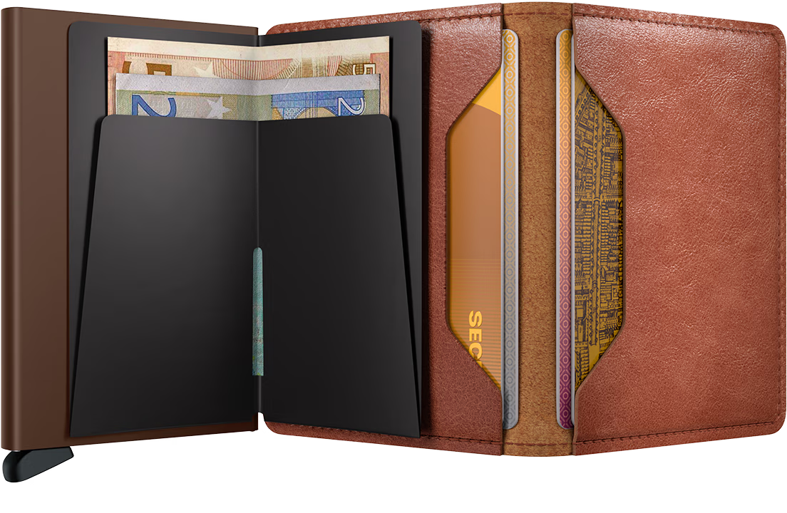 Secrid Original Slim Wallet  Vintage - Cognac Brown