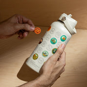 The Geoproject National Park Insulated Sticker Bottle - Sandstone
