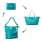 The Foldie 4.0 Foldable Expandable Tote - Teal