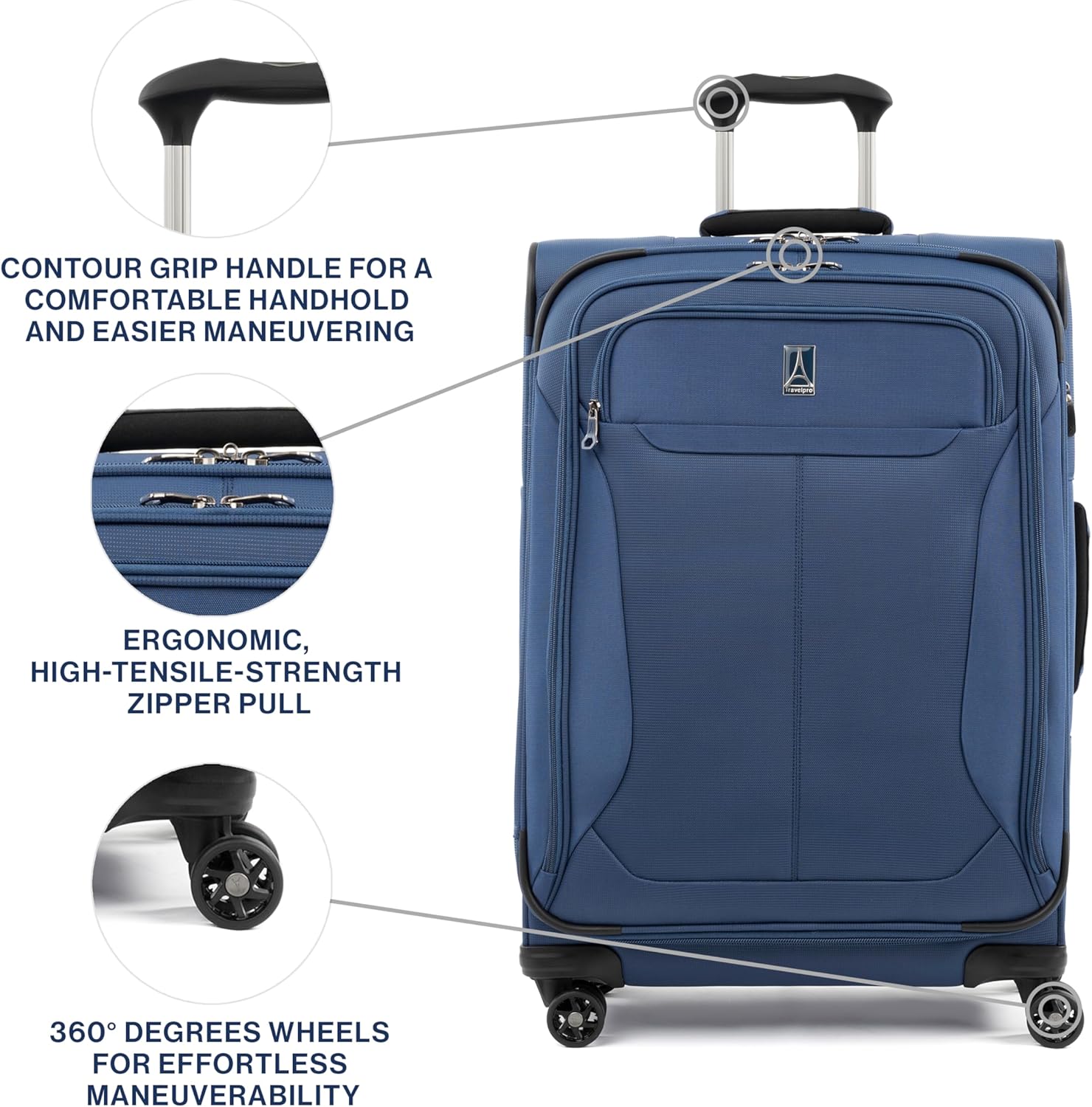 Travelpro Tour Lite 25" Expandable Spinner - Blue
