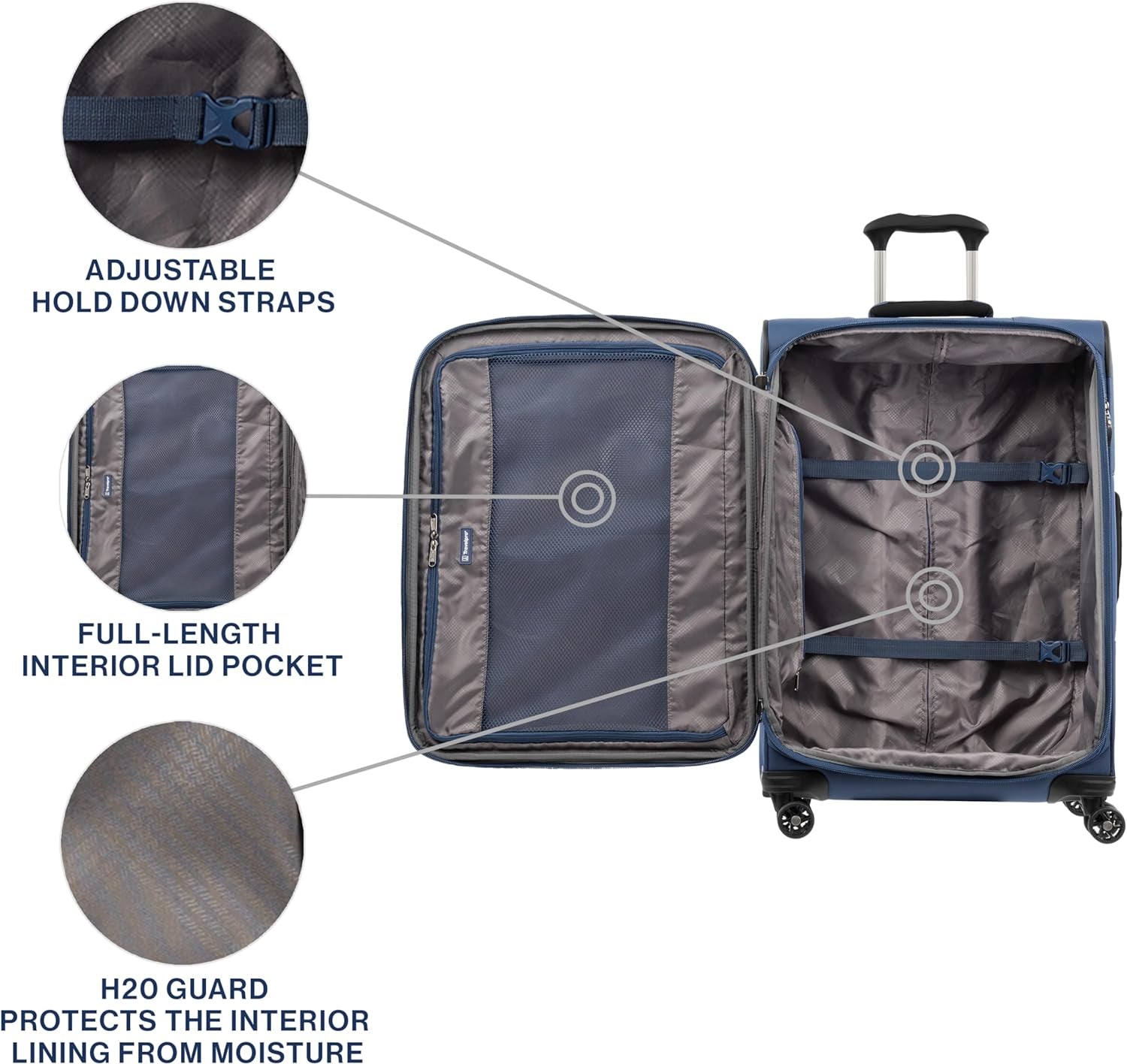 Travelpro Tour Lite 25" Expandable Spinner - Blue
