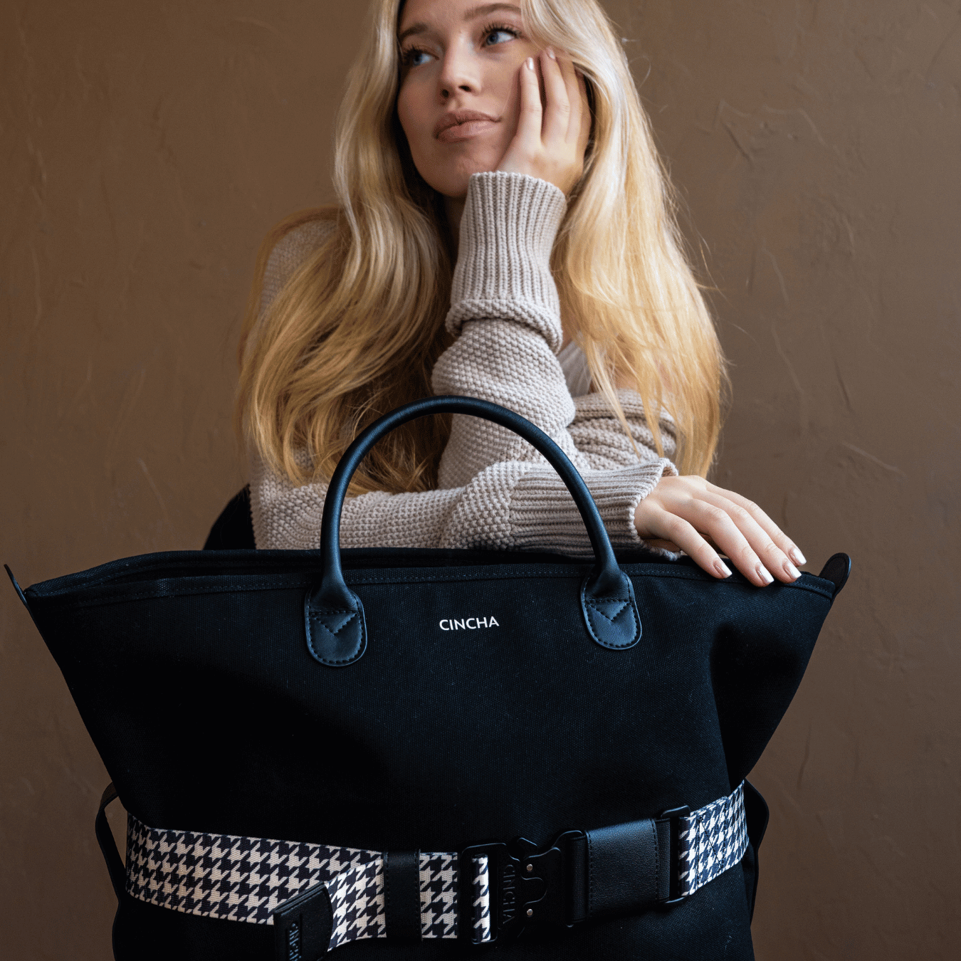 Cincha Travel Belt - Houndstooth