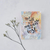 Bookishly Travel Journal “Not All Those Who Wander Are Lost"