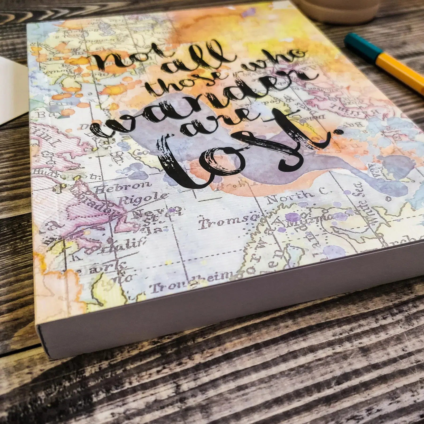 Bookishly Travel Journal “Not All Those Who Wander Are Lost"