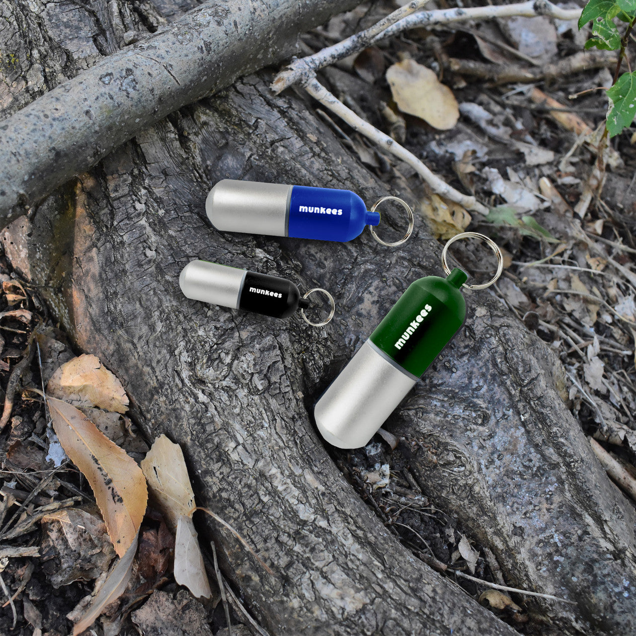 Ace Camp Waterproof Capsule Keychain - Black