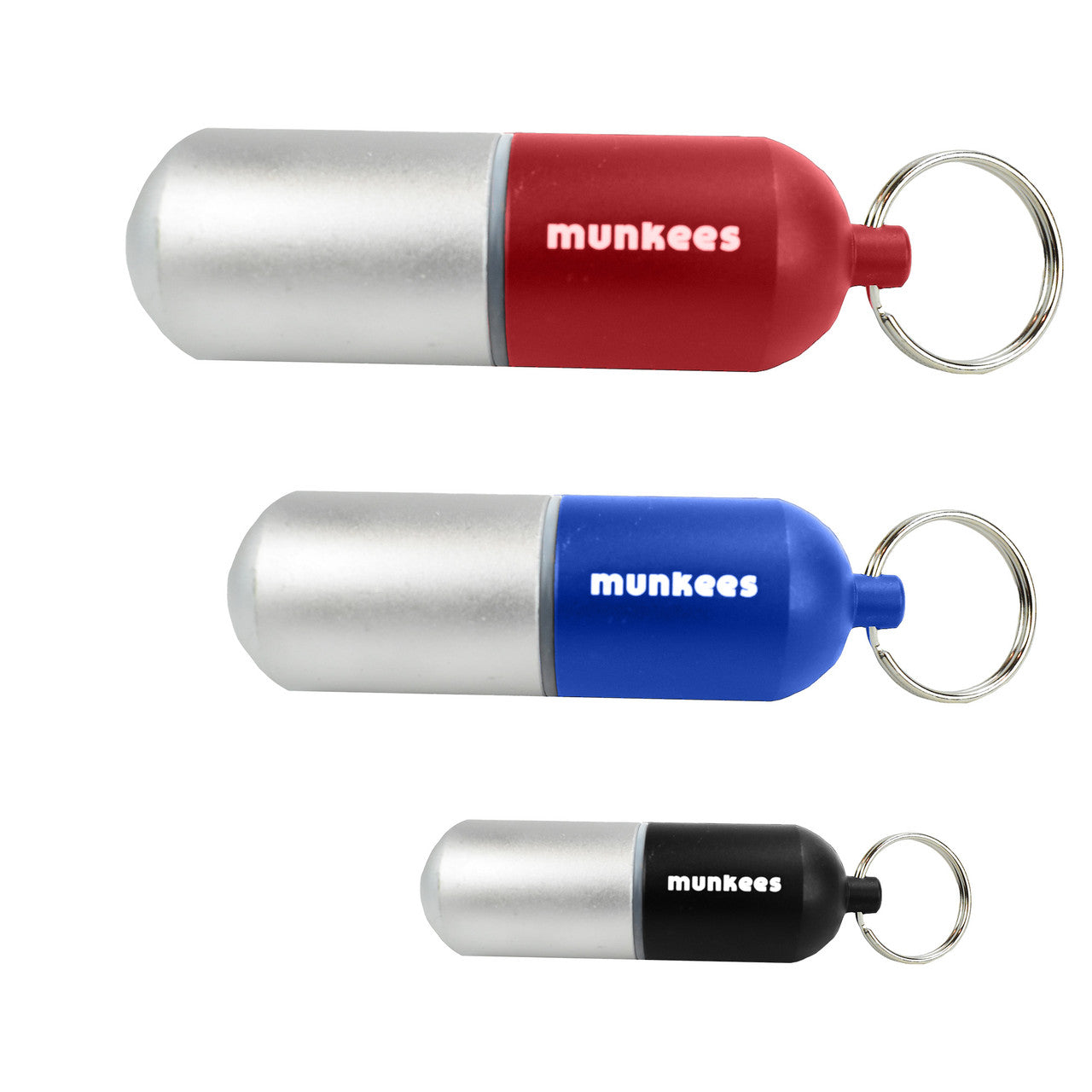 Ace Camp Waterproof Capsule Keychain - Black