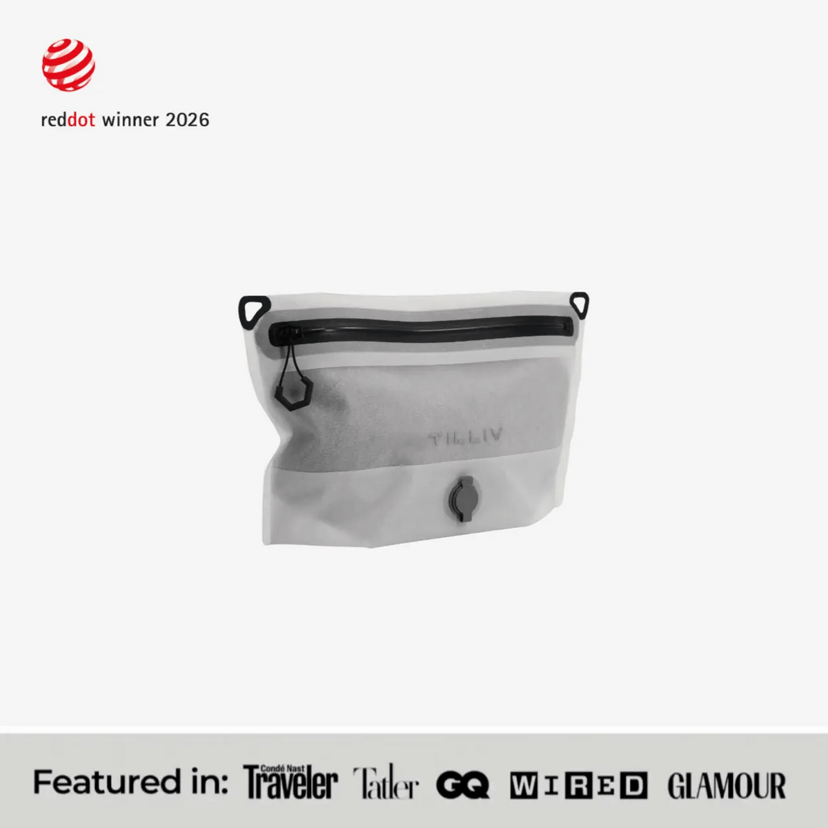 TILLIV Compak Small with Zipper Guard -  Digital White