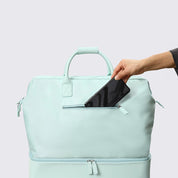 NOBL Travel Drop Bottom Weekender Bag - Powder Blue