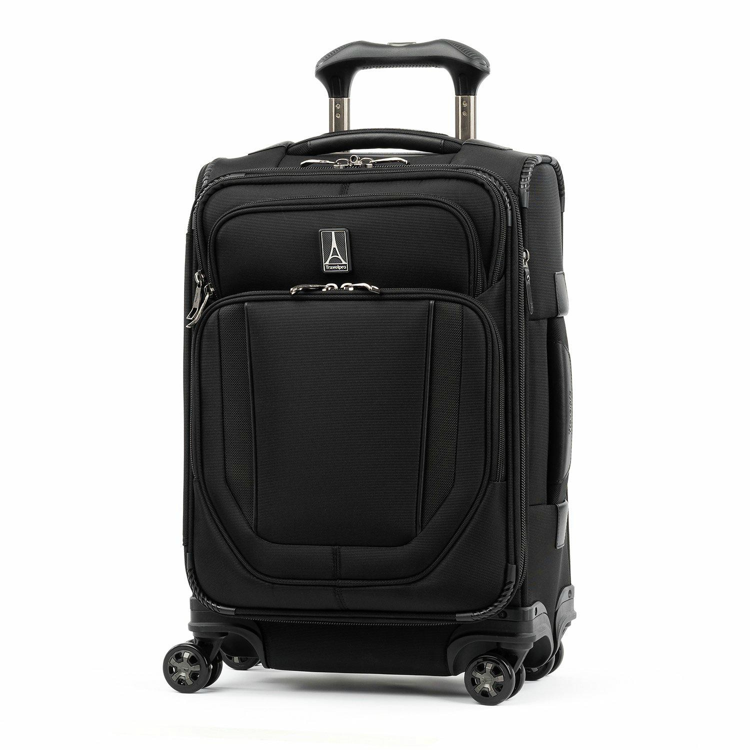 Travelpro Crew Versapack Global Carry-On Expandable Spinner Black - Irv’s Luggage