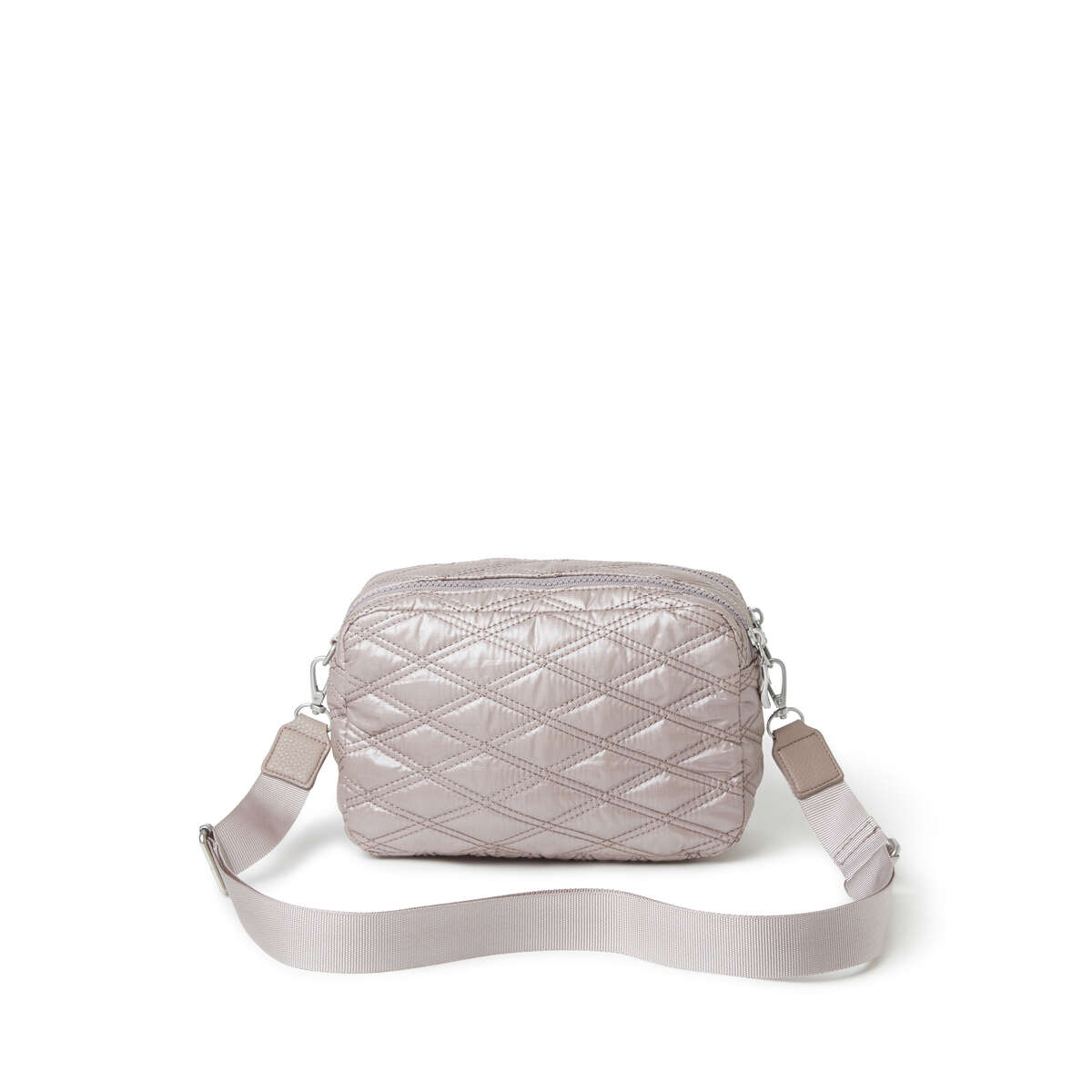 Baggallini Quilted Crossbody Bag-Rose Metallic - Irv’s Luggage